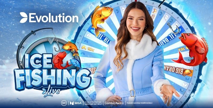 Studio Ice Fishing uživo s voditeljem i virtualnim kotačem